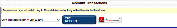 View account transactions