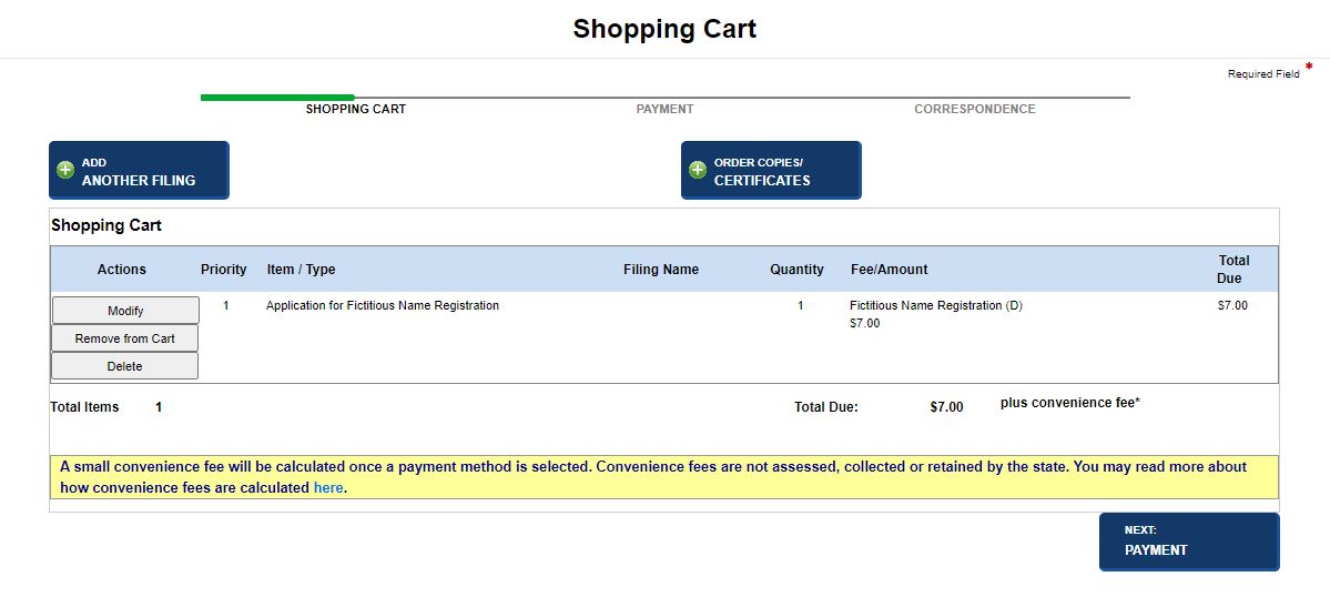 Shopping Cart